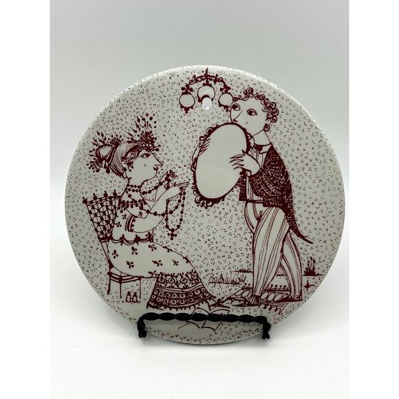 Bjorn Wiinblad September Optimisme Nymolle Denmark Wall Calendar Plaque #3013-9 - Picture 1 of 5